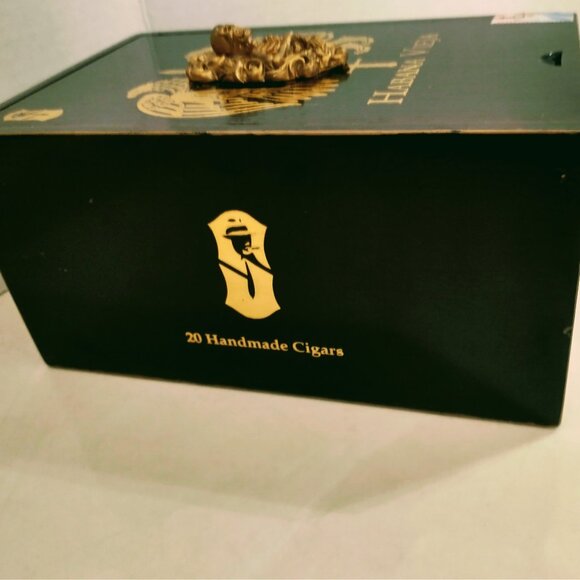 Suenos de Saundra Upcycled, Rare, Black Vieja, Cigar Box, Home Accent/ Storage - Picture 4 of 14